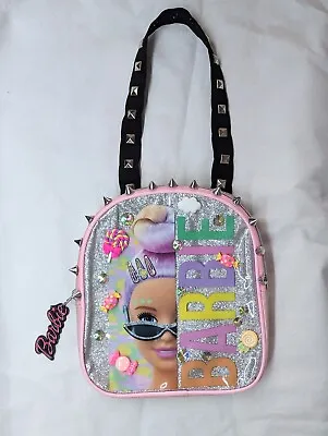 £20 • Buy Barbie Handbag Purse, Punk Emo Goth Kawaii Harajuku Bag, Customised Spike Studs 