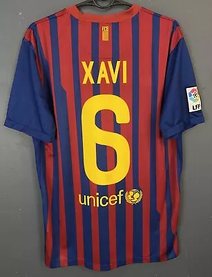 Xavi #6 Mens Fc Barcelona 2011/2012 Soccer Football Shirt Jersey Maillot Size M • $119.99