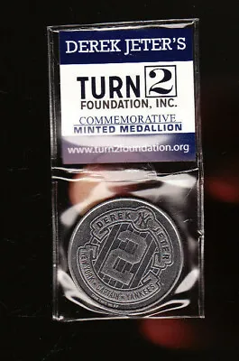 $31.99 • Buy 5 Lot Derek Jeter Turn 2 Foundation Coins Nip New York Yankees Stadium 2014
