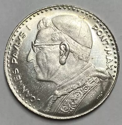 Rare Variety - Italy 1978 Pope John Paul I - SEDE VACANTE ROMA 83% SILVER MEDAL • $59.99