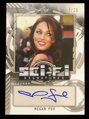 Megan Fox 🔥2016 Leaf Pop Century Autograph Signed Sci-fi Card Gold Stamp / 25🔥 • $119.99