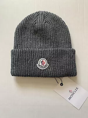 Moncler Beanie Brand Grey New With Tags • $34.99