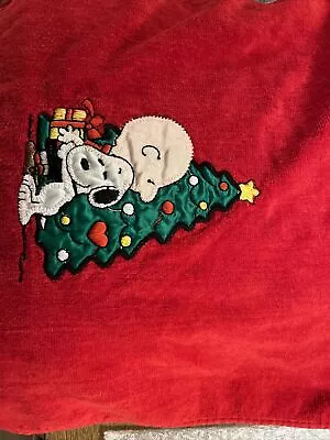 Vintage Snoopy Red Christmas Hand Towel • $13.50