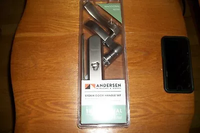 Anderson Traditional Nickel Storm Door Handle Set With Deadbolt Lock NEW In PKG • $56.99