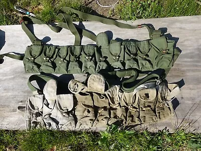 Vietnam Chi Com SKS Chest Rig Rigs Chinese Type 56 Bandolier LOT Of 2 • $25