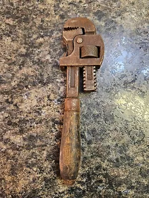Vintage Pexto Adjustable Monkey Wrench No. 8 With Wooden Handle (Lot 641) • $12.99