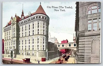 New York~1902 City Prison (The Tombs)~Chateauesque Style~Bridge Of Sighs~Vtg PC • $3.70