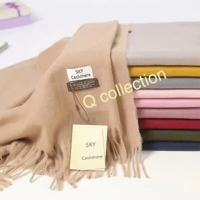 £11.99 • Buy Cashmere Shawl Scarf Winter Stole Blanket Wrap Scarves Soft Big Luxury Ladies