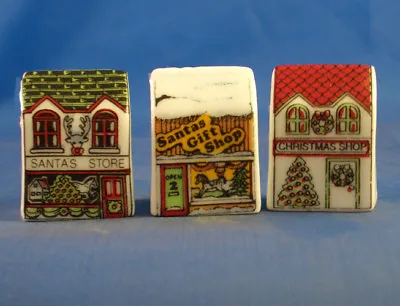 £8.95 • Buy Birchcroft Thimbles -- Set Of Three -- Miniature House Shape - Christmas Shops