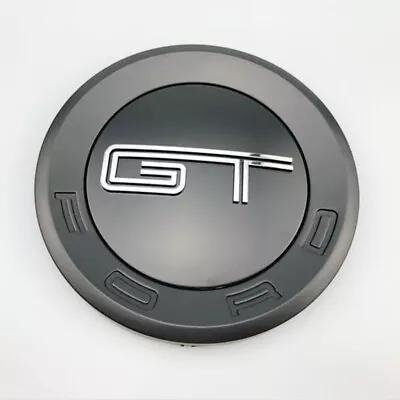 Matt Black GT Decklid Emblem 5.9'' Round Panel Trunk Badge For Mustang SHELBY • $24.94