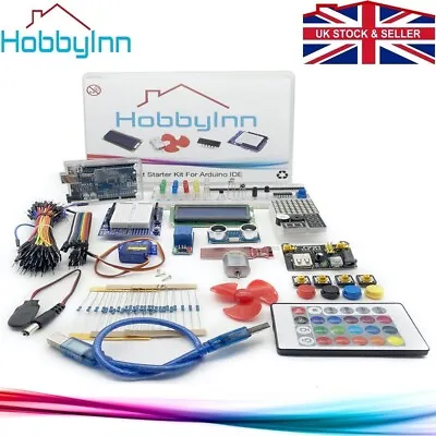 £24.99 • Buy UNO R3 Starter Kit Arduino Compatible IDE Basic Electronics Component LCD MB102 