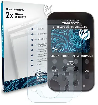 Bruni 2x Protective Film For Yongnuo YN-622C-TX Screen Protector • £9.39