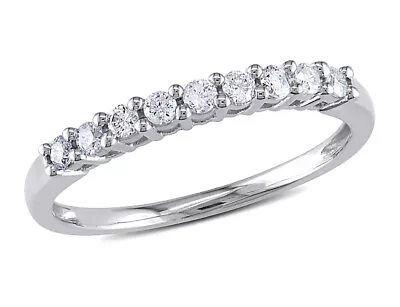 1/4 Carat (ctw) Diamond Anniversary Band Ring 10K White Gold • $395