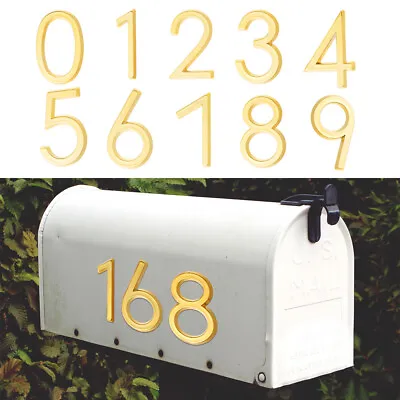 £2.39 • Buy Mailbox Numbers Stickers Street House Address Door Number Signs Numeral Decals
