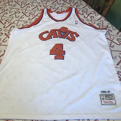 Mitchell Ness Ron Harper 1986/87 Cleveland Cavaliers Jersey Men Size 58 • $39.99