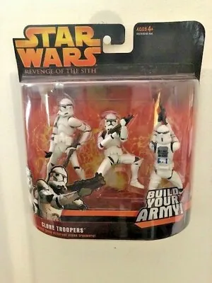 Star Wars Revenge Of The Sith Episode III Clone Troopers 3-Pack Build Army • $39.05