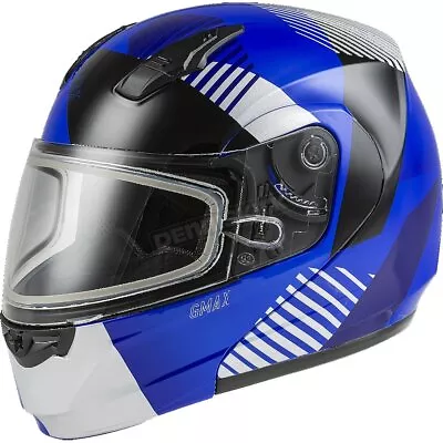 GMax Blue/Silver/Black MD04S Modular Reserve Snow Helmet/Dual Lens ( Med ) • $113.97