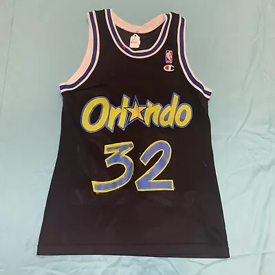 Vtg Champion Shaquille O'Neal Orlando Magic #32 NBA Jersey - Mens S *PAINTED* • $10