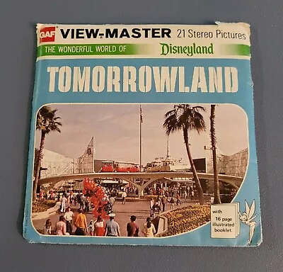 Rare A179 Disneyland Tomorrowland Anaheim CA View-master 3 Reels Packet • $36