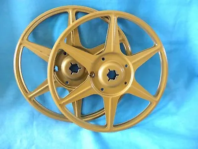 Two Metal Super 8mm 400ft (7in) Movie Film Reels -- COMPCO USA • $16.99