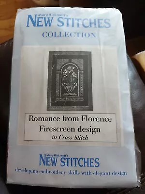 Mary Hickmott Cross Stitch Kit - Romance From Florence Firescreen Design • £10