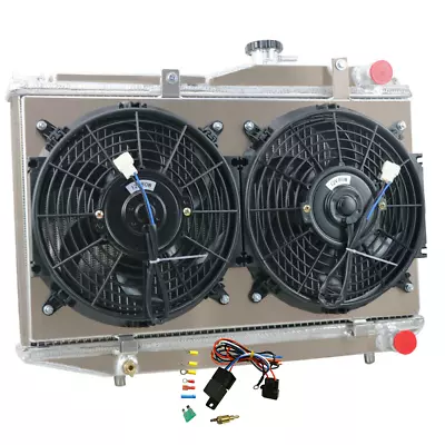 3 Core Radiator For 1983-1987 84 85 Toyota Corolla AE86 4AGE GTS MT+Shroud Fan • $259