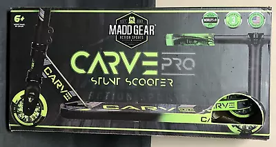 Madd Gear CARVE ELITE Black Stunt Freestyle Trick Scooter Ages 8+ Up To 220lbs • $54.99