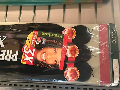 $22.99 • Buy 5 Packs Of X-pression 3-In-1 Braids Hair Extensions; Color 1 For Just $22.99