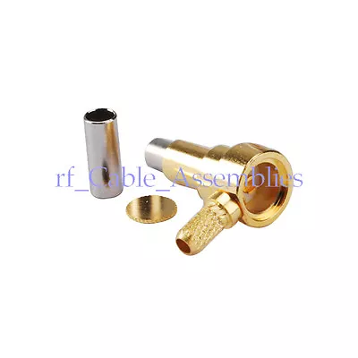 Test Probe RF Connector MS156 MCC Plug Male Right Angle Crimp RG316Injection Mo • $4.99