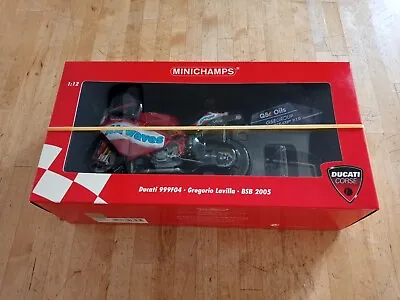 Minichamps 1/12 Scale Motorcycle 122 052236 - Ducati 999 F04 BSB 2005 • £100