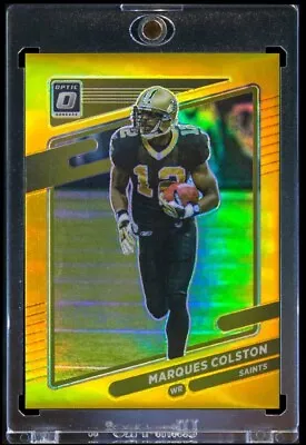 2021 Marques Colston Optic Gold Prizm /10 • $49