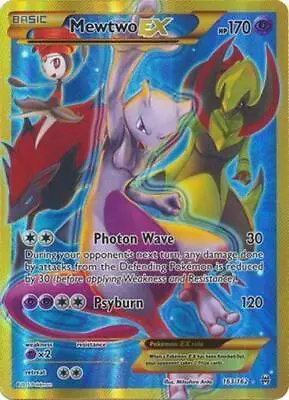 Mewtwo EX - 163/162 - Pokemon Breakthrough XY Secret Rare Card NM • $48.77