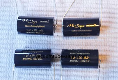 FOUR 4X Mundorf MCap Supreme Aluminum Capacitor 1.0  1 Uf 1uf 600VDC • $54.95