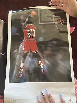 Vintage 1989 Michael Jordan The Last Shot Poster Jordan 4s May 7 1989 New • $49.99