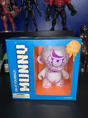 Kidrobot 7” Munny Sekure D Custom Signed Doodle Canvas • $60