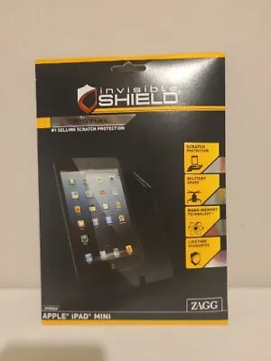 $7 • Buy New Zagg Invisible Shield Apple IPad Mini Original Screen Coverage Protector