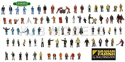 BNIB N Gauge Graham Farish Scenecraft People / Figures / Animals - 34 Variations • £15.95