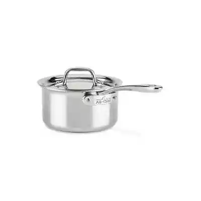 All-Clad Stainless Steel  Compact Tri-Ply Bonded 2-qt Sauce Pan With Lid • $89.99