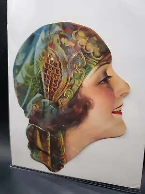 Rolf Armstrong Antique Lithograph Die Cut Of Martha Mansfield Original NOT Repro • $80