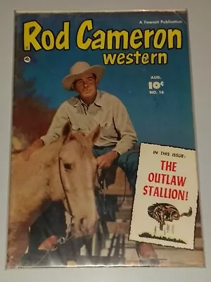 £28.99 • Buy Rod Cameron Western #16 Vg+ (4.5) Fawcett Cowboy Golden Age August 1952 **