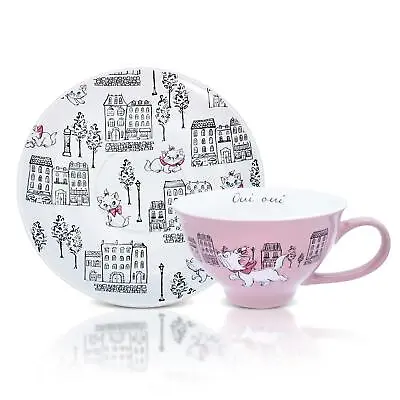 Disney The Aristocats Marie Ceramic Teacup And Saucer Set • $25.99