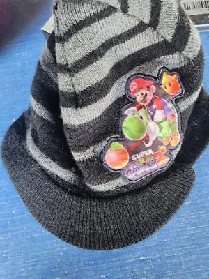 Nintendo Super Mario Galaxy 2 Beanie Black Stripes Boys Offically Licensed • $11.99