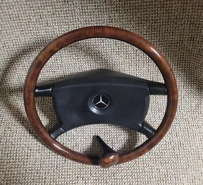 Wood Steering Wheel Mercedes Benz W124 R107 W123 W201 W126 AMG + Shift Knob • $1450