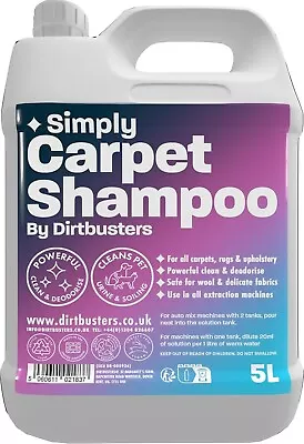 Carpet Cleaner Shampoo Powerful Carpet Cleaning Solution For Vax & Bissell (5L)* • £12.45