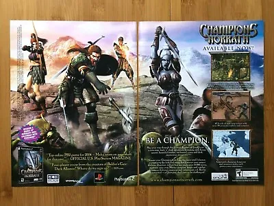 Champions Of Norrath PS2 Playstation 2 2003 Print Ad/Poster Official EverQuest • £17.09