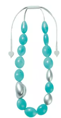 Zsiska Isla Long Aqua Blue Necklace • $70