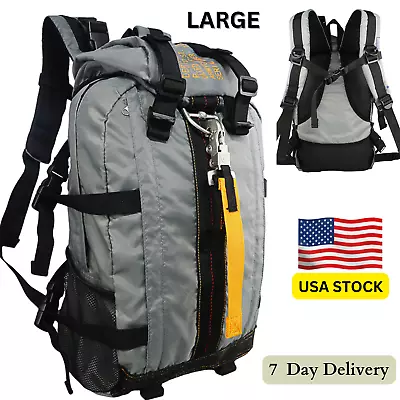 Parachute Flight Backpack Military Tactical Bag Travel Pilot Helmet Large Bag • $39.99