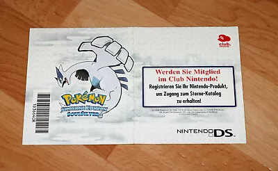 Pokémon HeartGold And SoulSilver Nintendo DS Club Nintendo Flyer AD Point Card  • $26.92