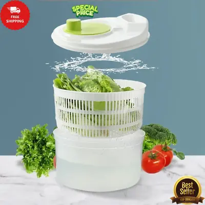 Salad Spinner Vegetables Leaf Lettuce Dryer Drainer Fruit Wash Clean Basket NEW. • $12.39