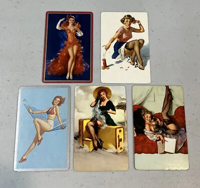 Elvgren Lot Of 5 Pinup Girl Advertising Swap Cards Nice Condition • $17.50